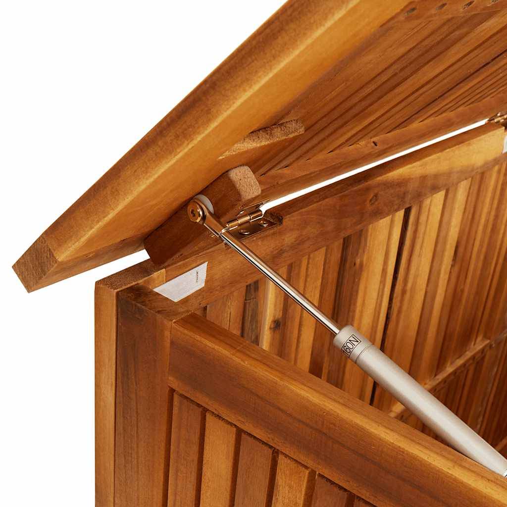 Boîte de rangement jardin bois d'acacia naturel 150 x 80 x 75 cm - PANGIVO - Image 8