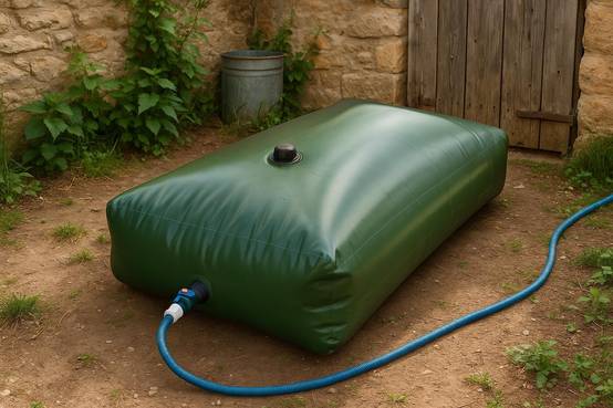 Jardibric - Jardibric – Réserve Eau Souple 500L – Cuve Récupération Eau de Pluie Pliable Jardin - Image 6