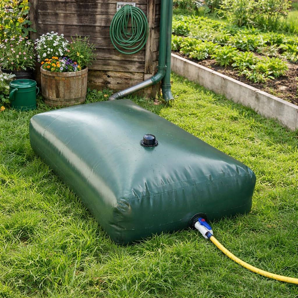 Jardibric - Jardibric – Réserve Eau Souple 500L – Cuve Récupération Eau de Pluie Pliable Jardin - Image 5