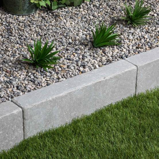 Bordure de jardin Pierre de l'Atlas Gris 50x15x8 cm (lot de 20 bordures soit 10 mètres) - RO'MA NATURE - Image 1