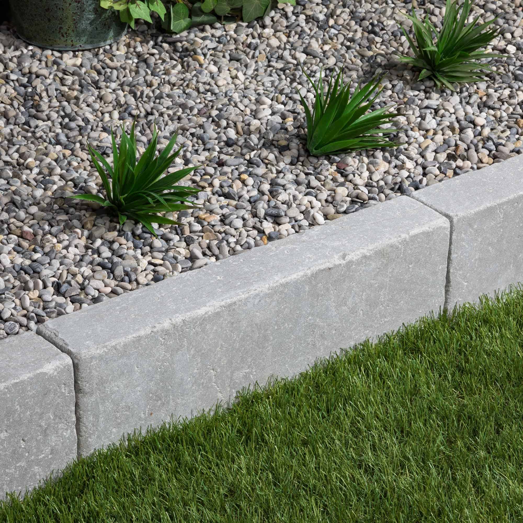 Bordure de jardin Pierre de l'Atlas Gris 50x15x8 cm (lot de 20 bordures soit 10 mètres) - RO'MA NATURE - Image 1
