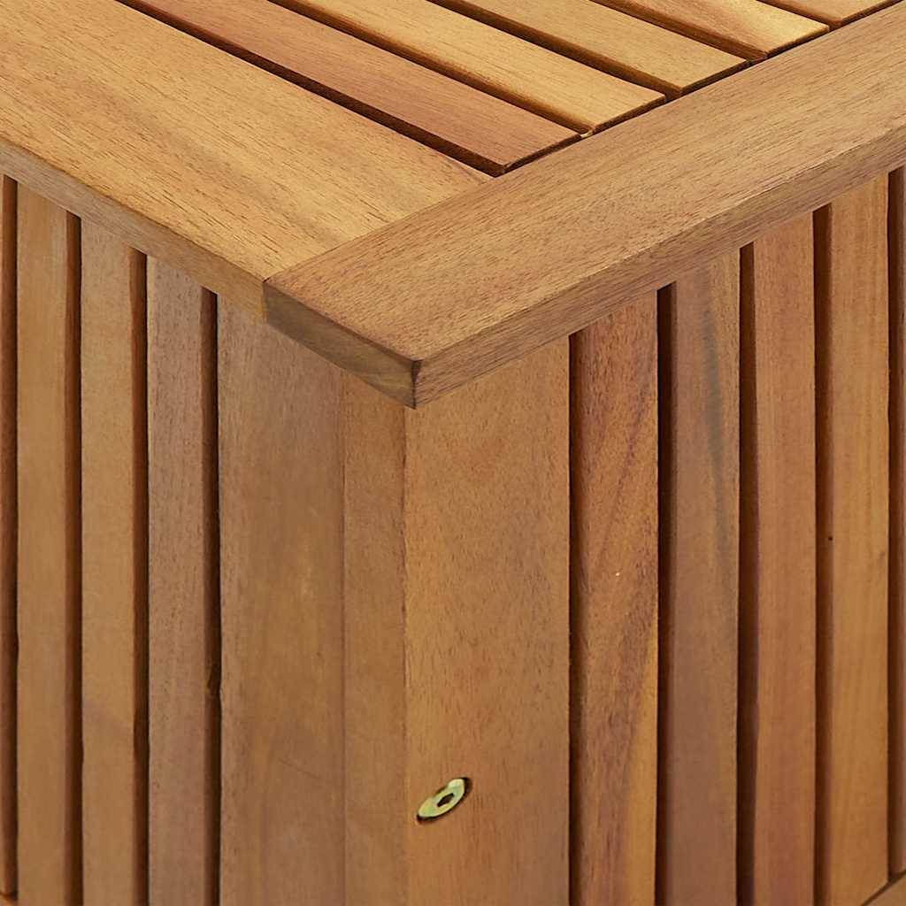 Coffre de rangement de jardin bois d'acacia naturel 90 x 50 x 58 cm - PANGIVO - Image 9
