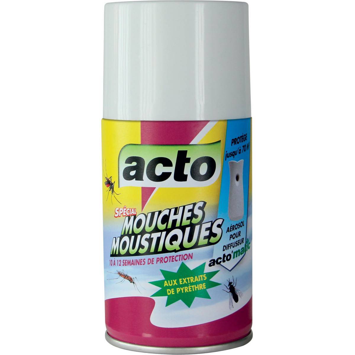 Pack Diffuseur ACTO'matic Électronique Anti-Mouches & Moustiques avec 2 recharges - Image 2