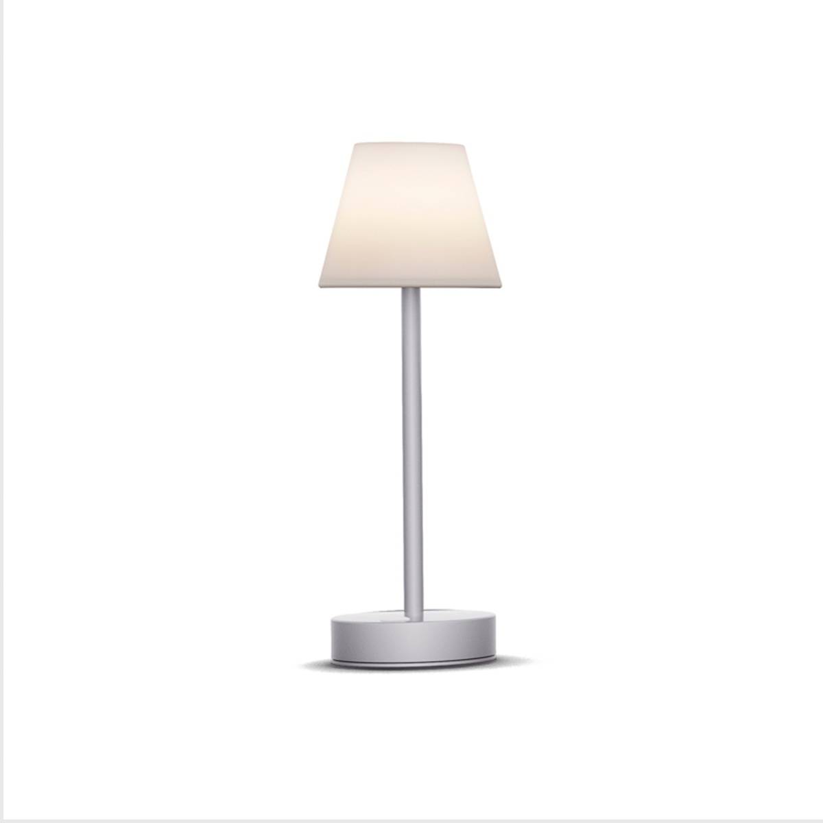 Lampe de table 30 cm avec batterie rechargeable. Lumière LED chaud. Fabriquée en Espagne. LOLA SLIM - Imagen 1