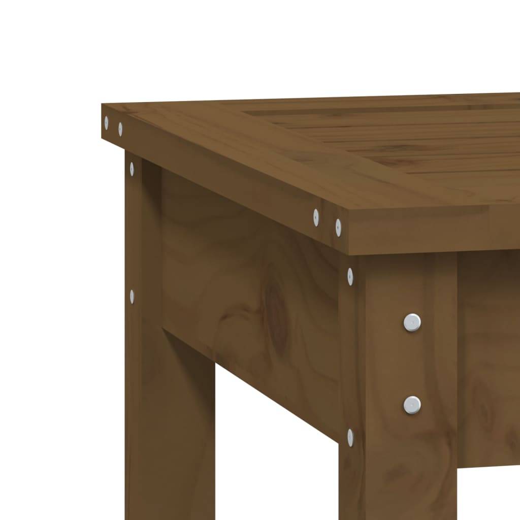 Helloshop26 - Banc de jardin meuble de patio d'extérieur terrasse109 x 44 x 45 cm bois de pin massif marron miel - Imagen 4