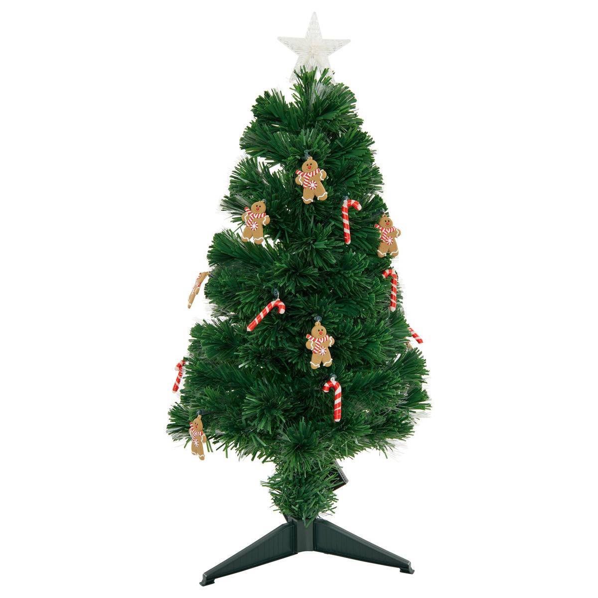 Feeric Christmas - Sapin lumineux fibre optique Mannelé 37 LED H.90cm - Feeric Lights & Christmas