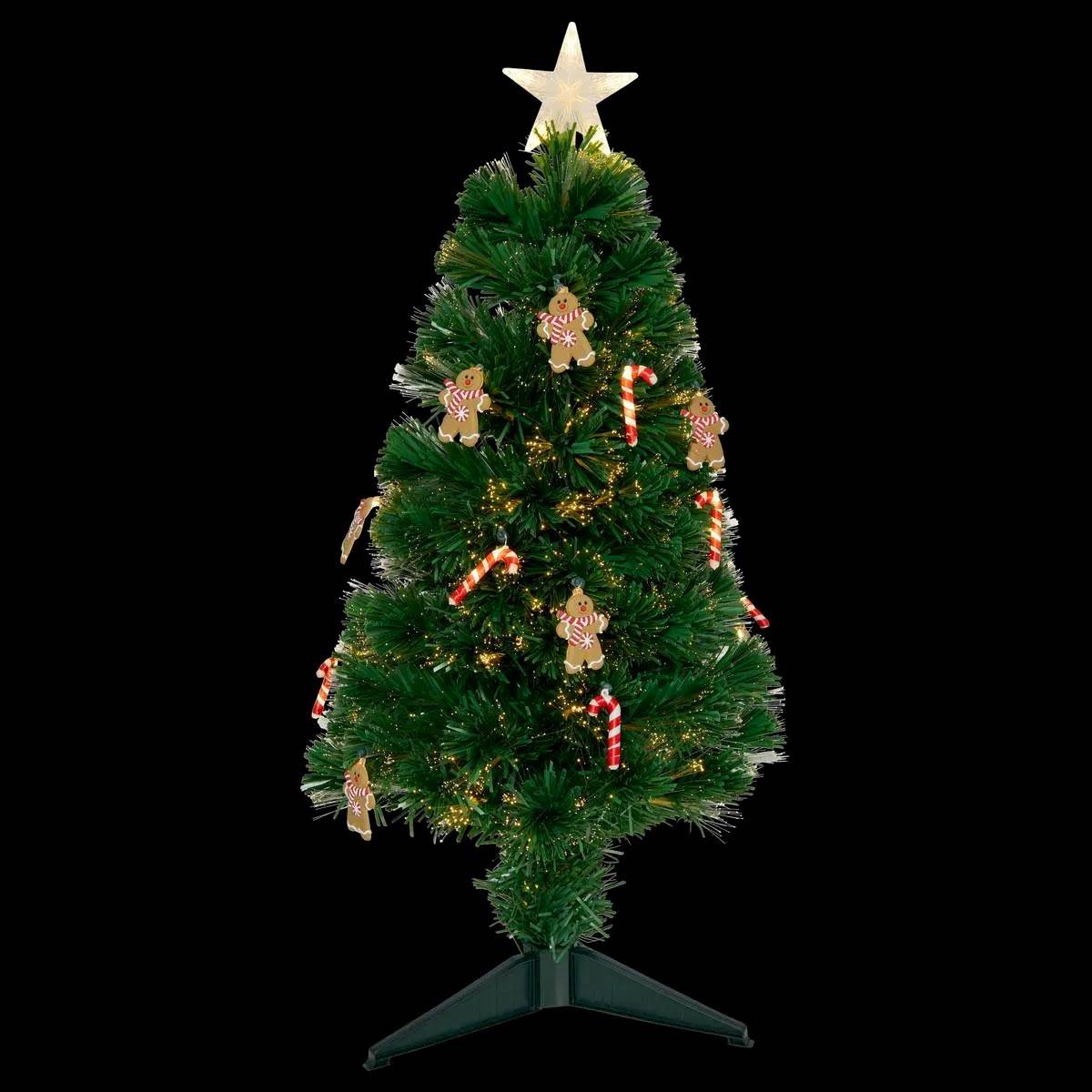 Sapin lumineux fibre optique Mannelé 37 LED H.90cm FEERIC LIGHTS & CHRISTMAS - Image 6