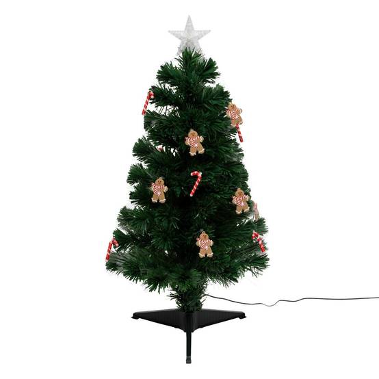 Sapin lumineux fibre optique Mannelé 37 LED H.90cm FEERIC LIGHTS & CHRISTMAS - Image 2