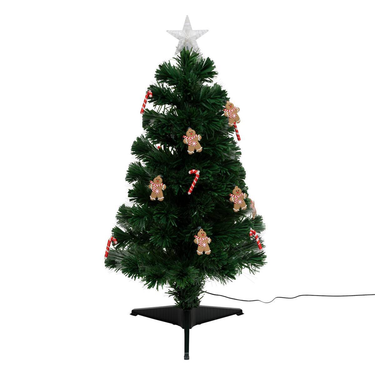 Sapin lumineux fibre optique Mannelé 37 LED H.90cm FEERIC LIGHTS & CHRISTMAS - Image 2