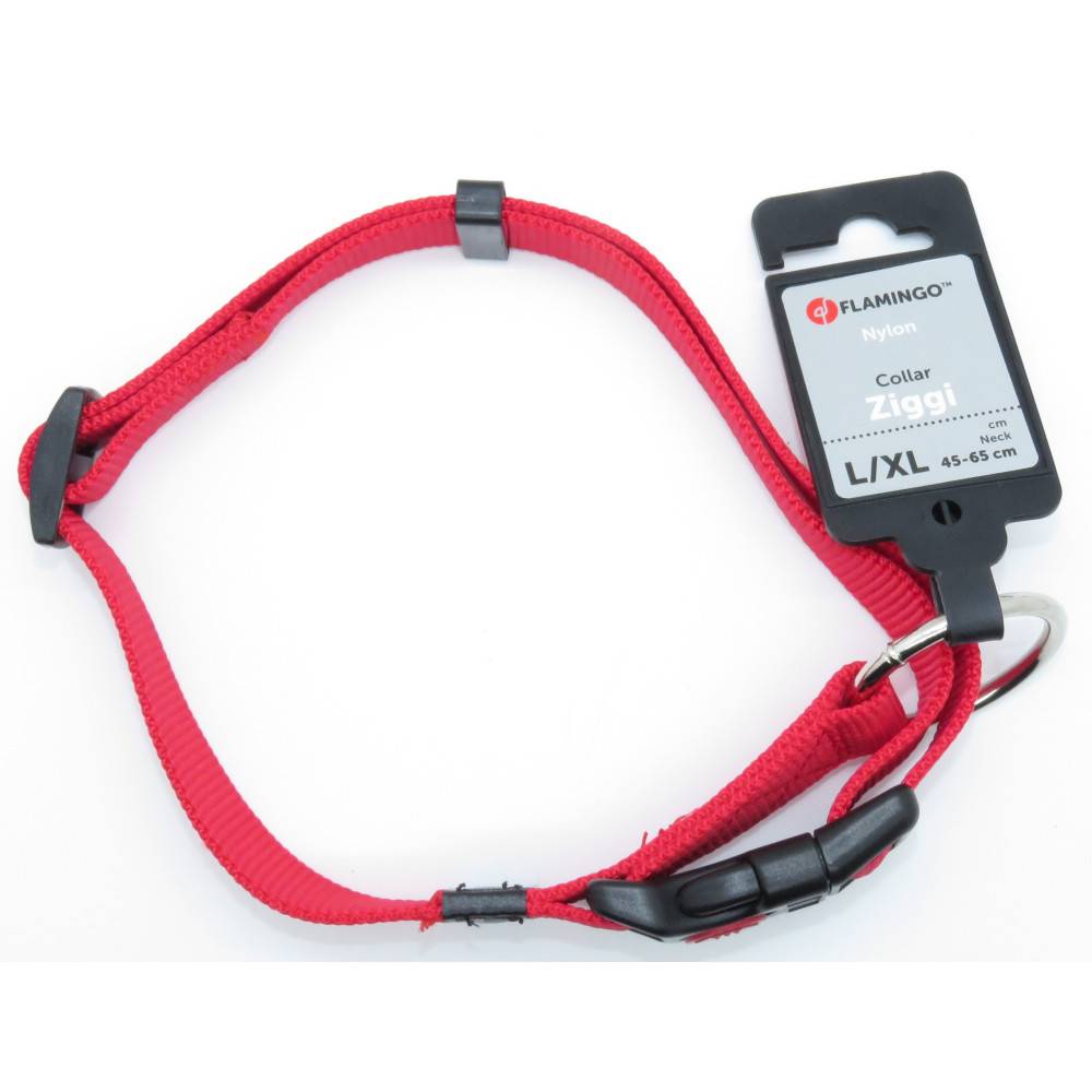 Collier Ziggi rouge 45 -65 cm 25 MM taille L pour chien - Image 1