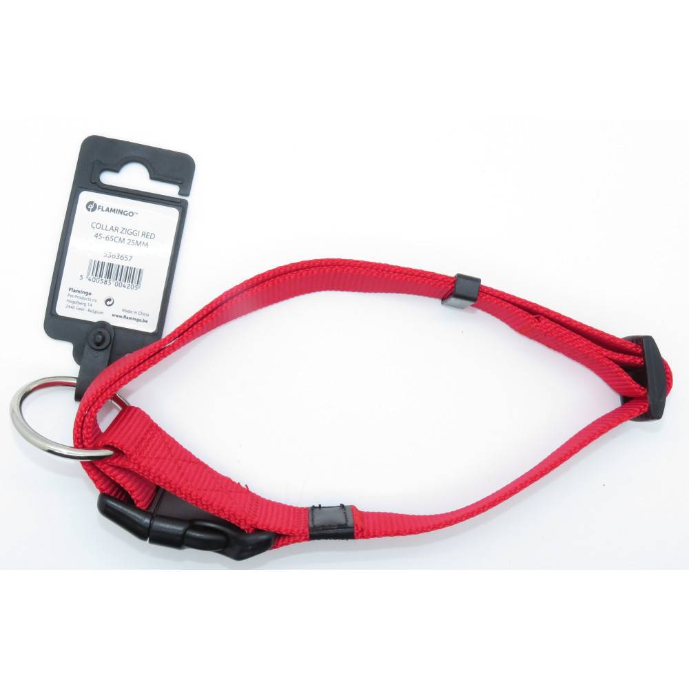 Collier Ziggi rouge 45 -65 cm 25 MM taille L pour chien - Image 4