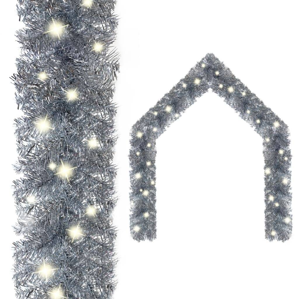 Guirlande de Noël Lumineuse PVC Décoration Scintillante 300 LED Argenté 20 m – ComfortXL Outdoor Living - Image 1
