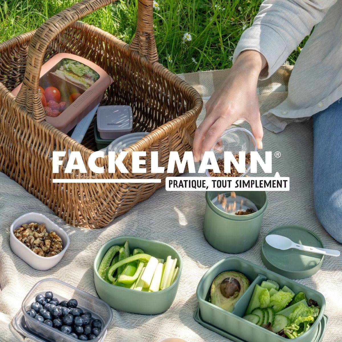 Lot de 2 lunchbox 500ml avec 2 ustensiles de cuisine Fackelmann Storage - Image 8