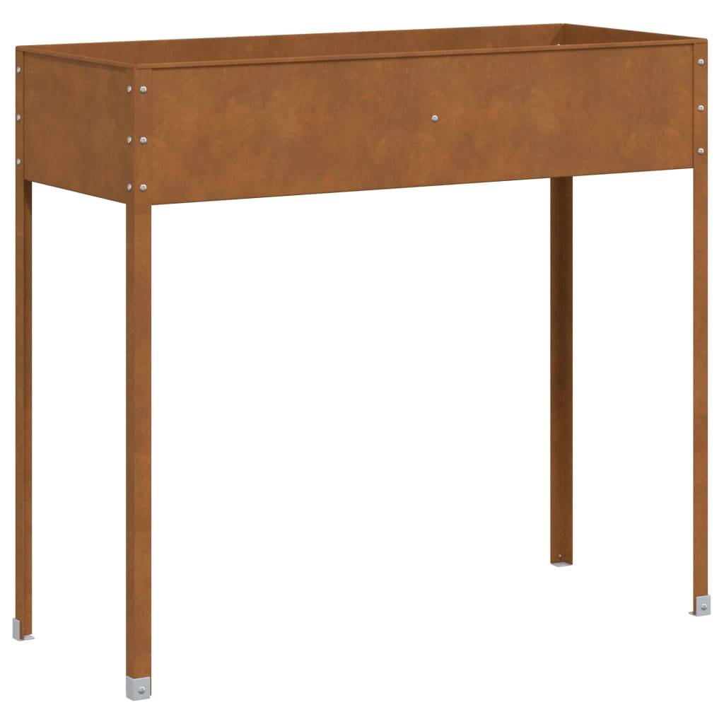 Jardinière, Bac à fleurs, Pot de fleurs 100,5x40,5x90 cm acier résistant aux intempéries - Image 6