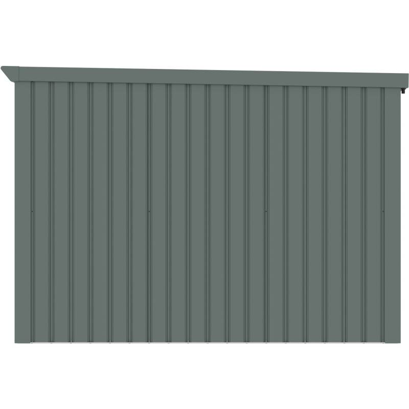 X-Metal - Abri vélos 3,7m² métal vert sauge avec plancher X-Metal Kosto - Image 6