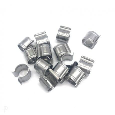 Plastidis - Lot de 10 - Clips de fixation ronds en inox - Diamètre 32 - Imagen 1