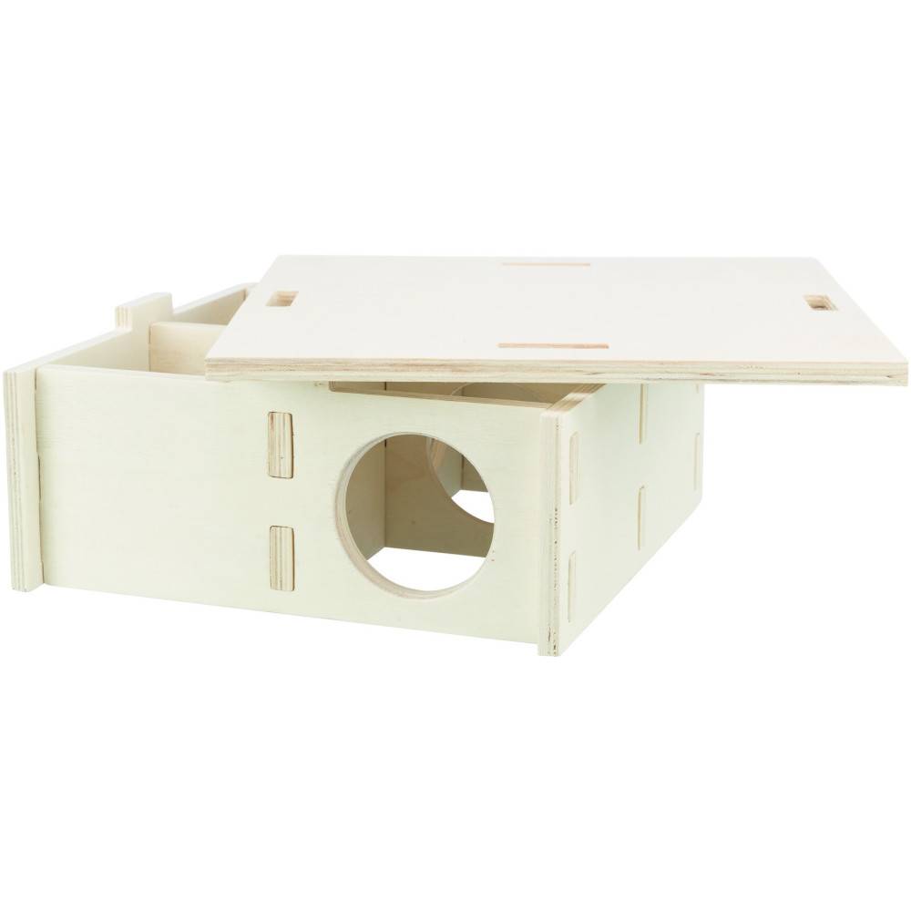 Trixie - Maison emboitable 4 chambres 30 × 12 × 30 cm pour grands hamsters, dègues - Imagen 5