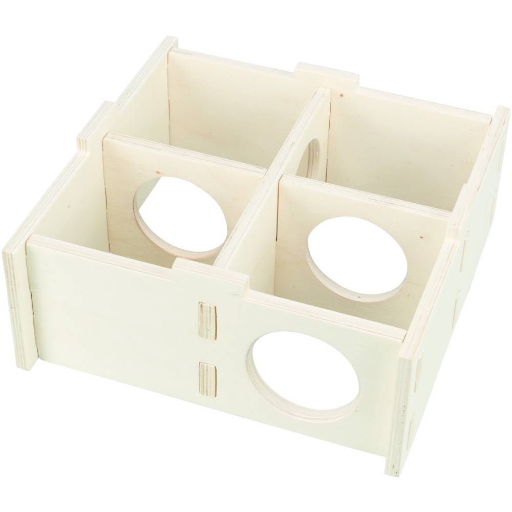 Trixie - Maison emboitable 4 chambres 30 × 12 × 30 cm pour grands hamsters, dègues - Imagen 8