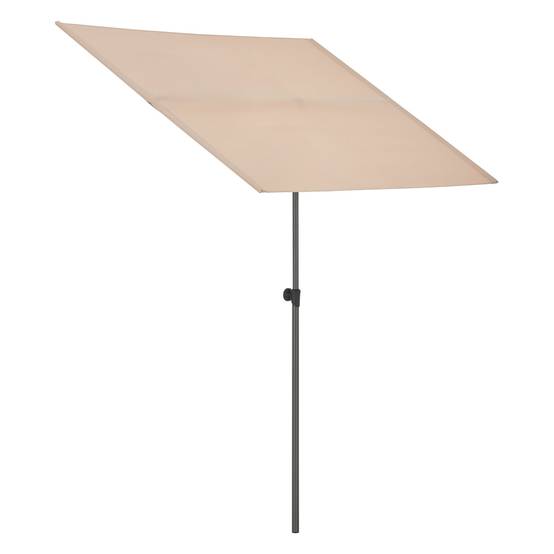 Parasol inclinable à 360° rectangulaire 180 x 130 cm sable - Image 4