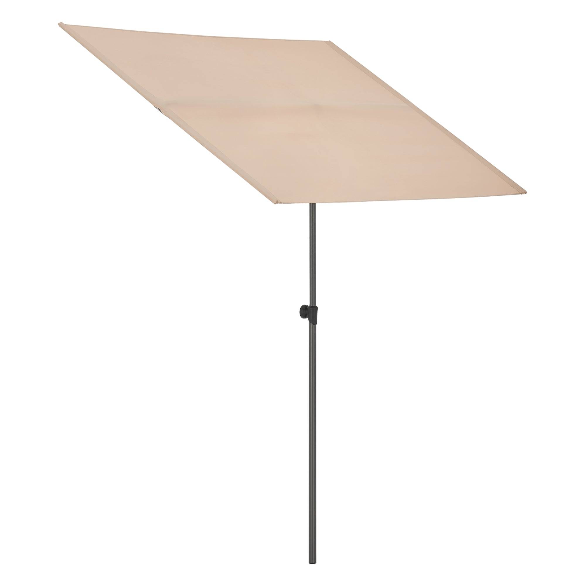 Parasol inclinable à 360° rectangulaire 180 x 130 cm sable - Image 4