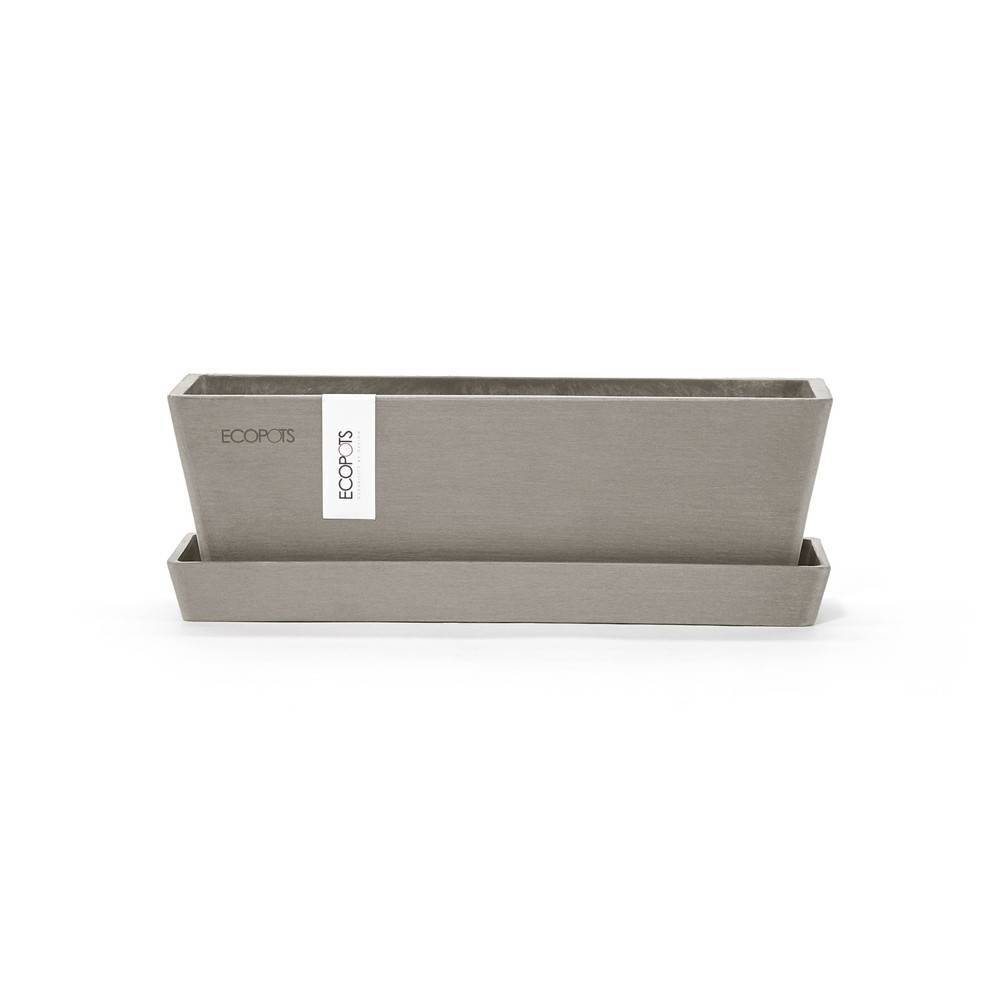 Ecopots - Soucoupe Rectangular 25 Taupe - 25 x 9 x H. 2,3 cm ECOPOTS - Imagen 1