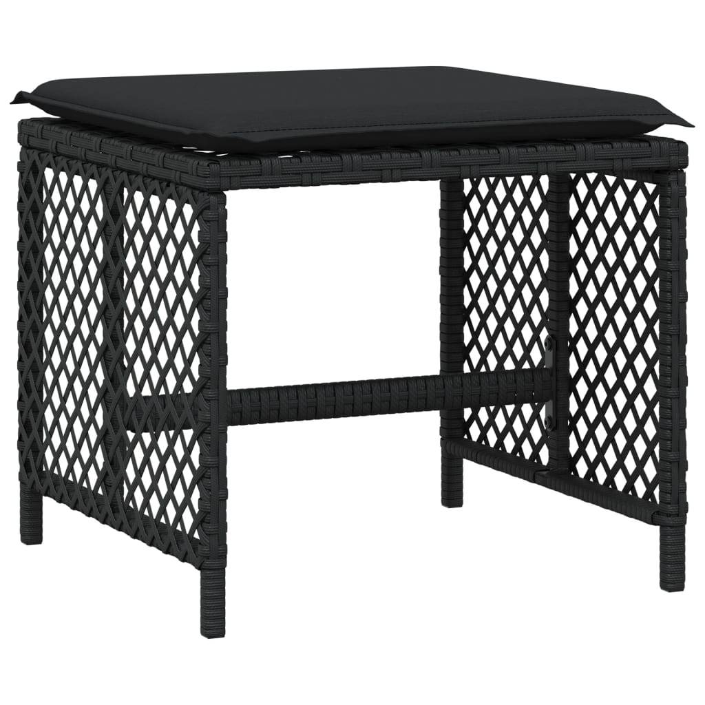 ComfortXL - Salon de Jardin Encastrable 14 Personnes Noir, Résine Tressée et Coussins Noirs Confortables – ComfortXL Outdoor Living - Image 5