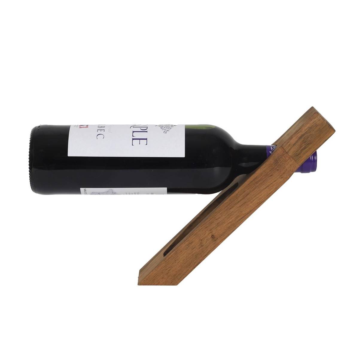 The Home Deco Factory - Support à Bouteille de Vin "Acacia" 26cm Marron - Image 1