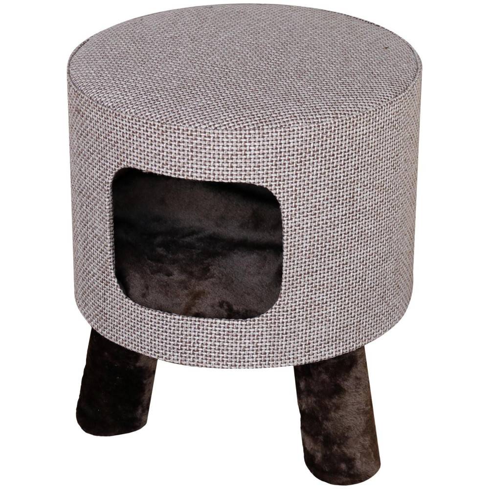 Flamingo - Tabouret  Omar brun pour chat M ø 42 cm H 48 cm - Imagen 1