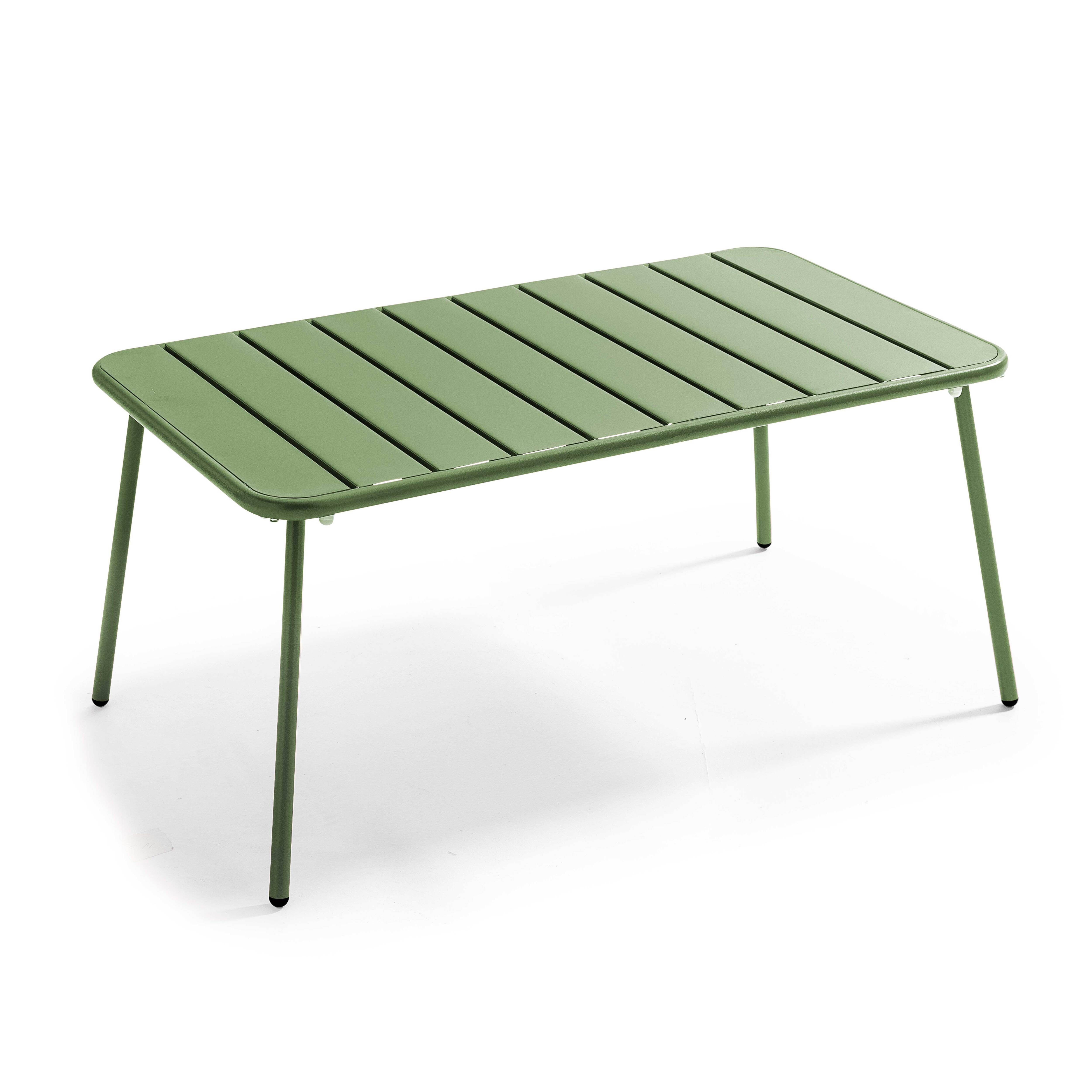 Oviala - Table basse de jardin acier vert cactus Palavas - Oviala - Imagen 1