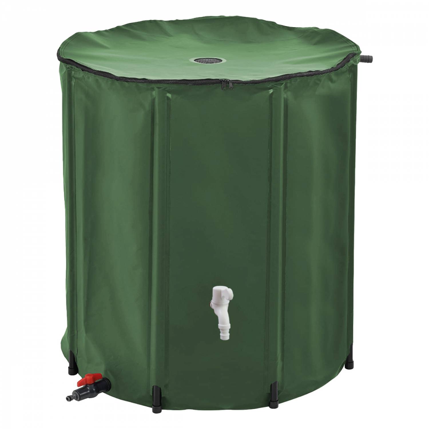 Réservoir souple, récupérateur d'eau de pluie pliable - 200 L - Vert - Linxor - Image 1