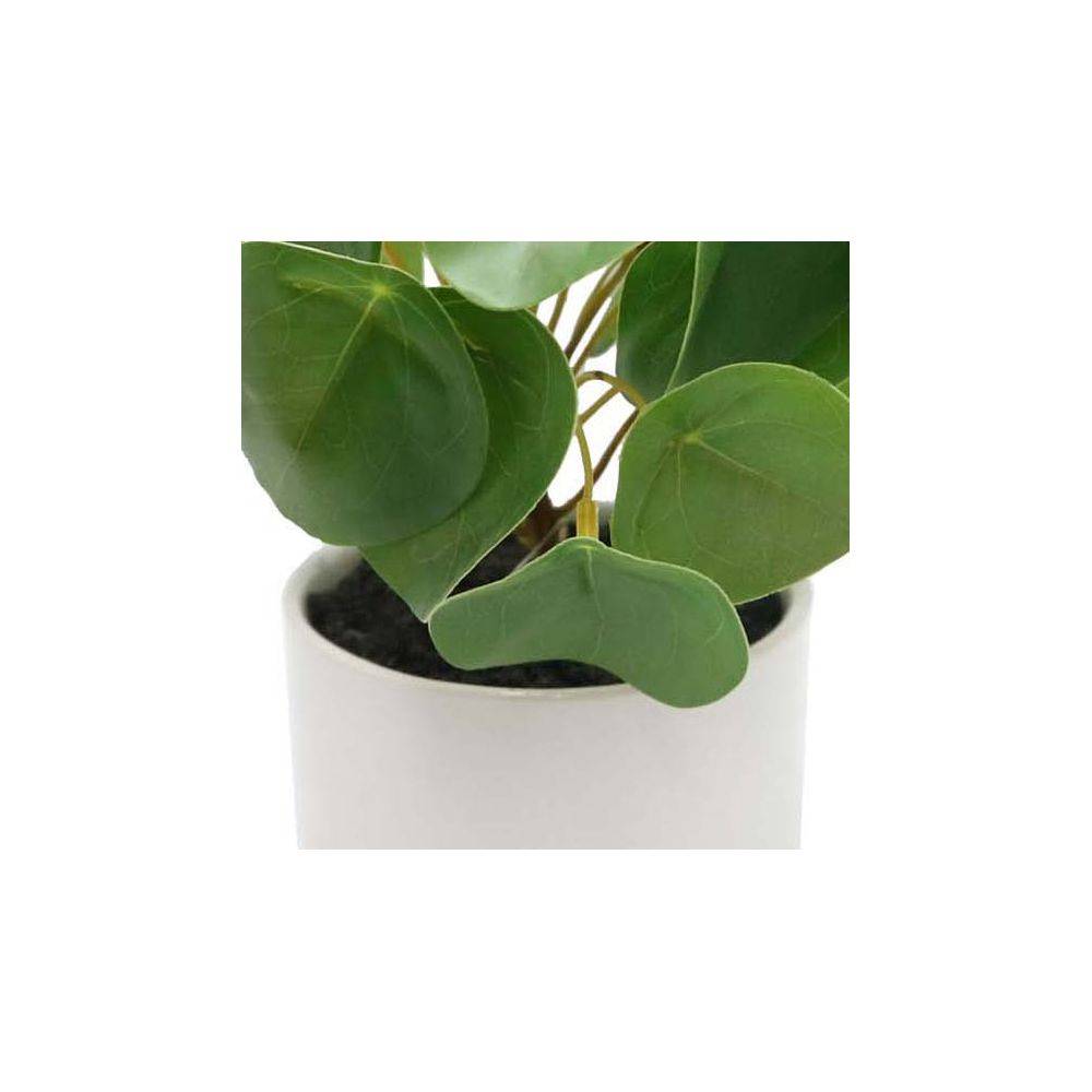 Jardindeco - Pilea artificiel toucher naturel pot céramique - Imagen 4