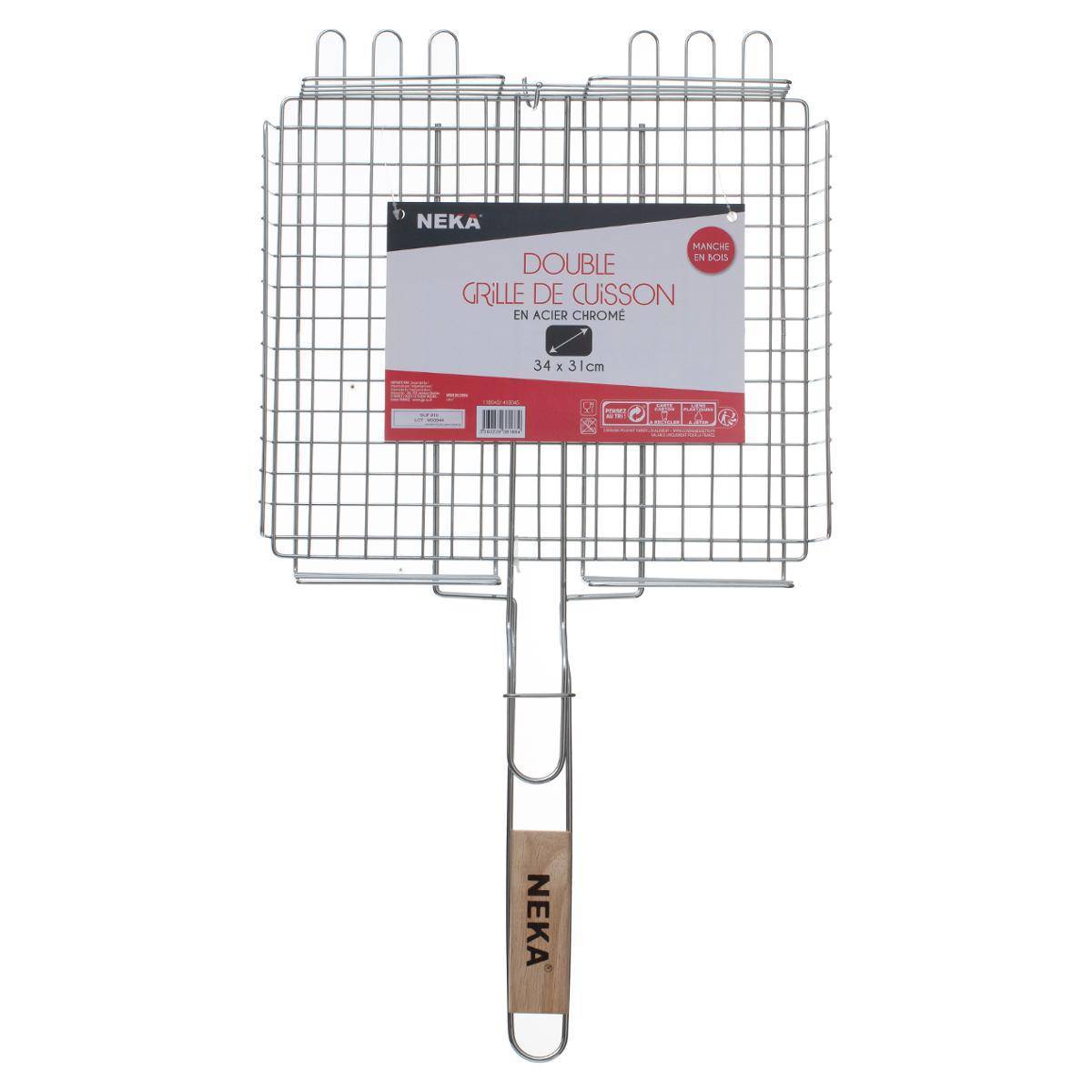 Hesperide - Grille de barbecue rectangulaire panier 34x31cm Hespéride - Imagen 3