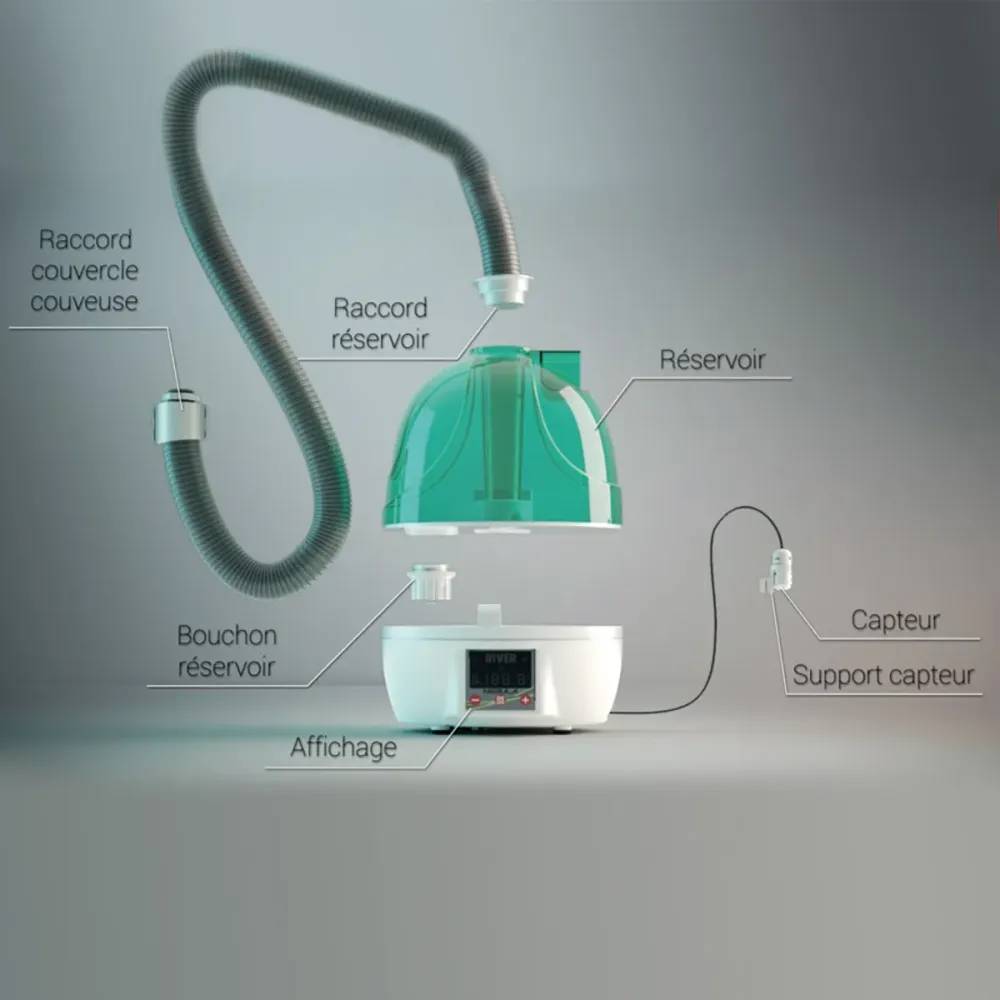 River System - Couveuse automatique Egg Tech 49 Biomaster River Systems avec humidificateur Nebula - Image 4