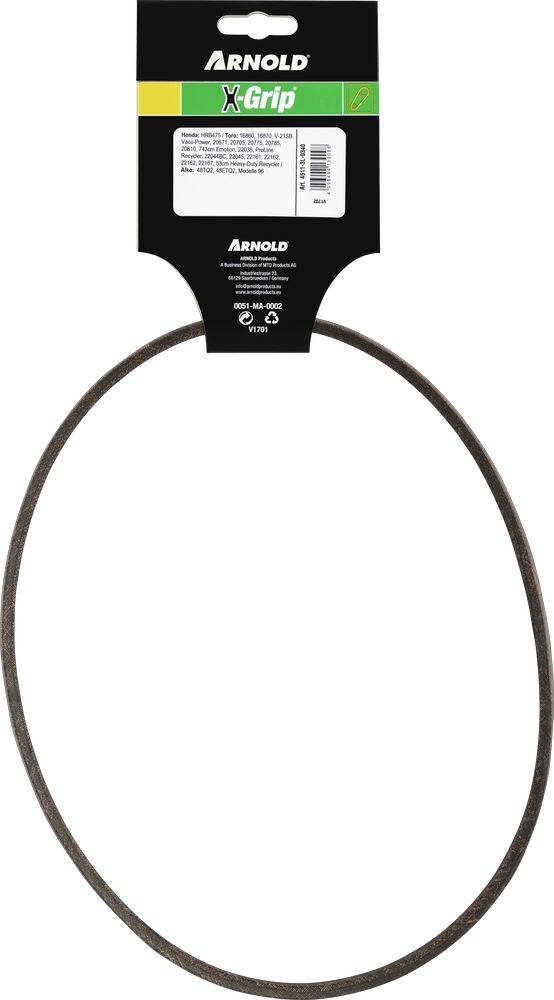 Arnold - Courroie trapézoïdale X-Grip V de type 3L340 Arnold - Imagen 4