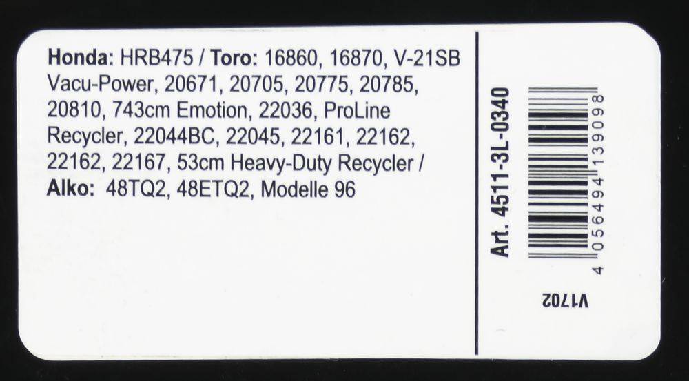 Arnold - Courroie trapézoïdale X-Grip V de type 3L340 Arnold - Imagen 3