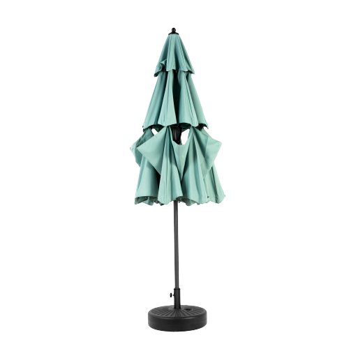 ComfortXL - Parasol Rond 3m Structure Acier Jardin 3 Niveaux Inclinable Vert - ComfortXL Outdoor Living - Image 3