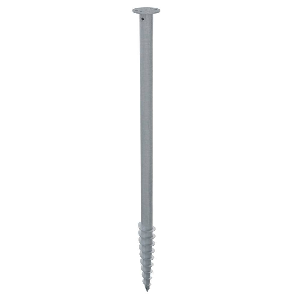 Decklinea - Vis de Fondation SPIRAL - Pour Terrasse - Hauteur : 150 cm - Support en L inclus - Fixation Sans Beton - Imagen 2