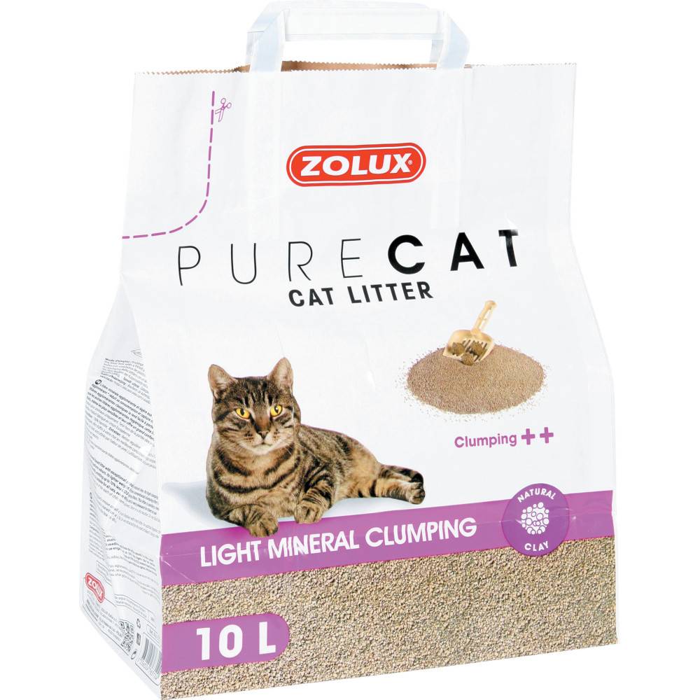 Zolux - Litière minérale agglomérante légère 10 litres soit 7,18 kg pour chat - Image 2