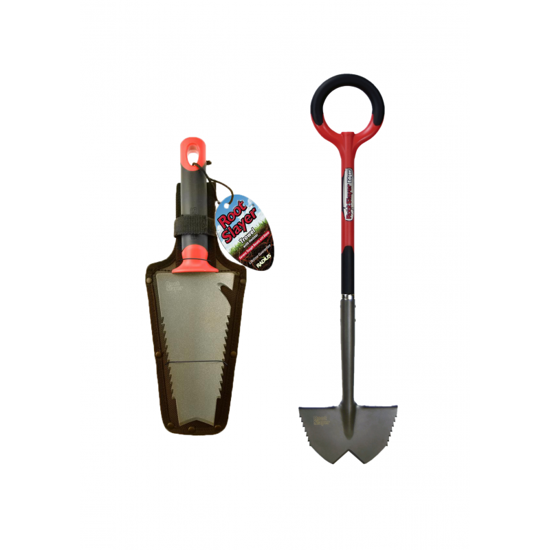 Pack RootSlayer™ | Noir | Adulte | RootSlayer à main™ + RootSlayer dresse bordures™ | Jardin | Acier de carbone- VENTEO - Image 1