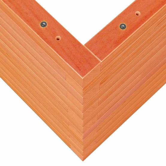 Jardinière bois de pin massif cire marron 110 x 40 x 45,5 cm - PANGIVO - Image 8