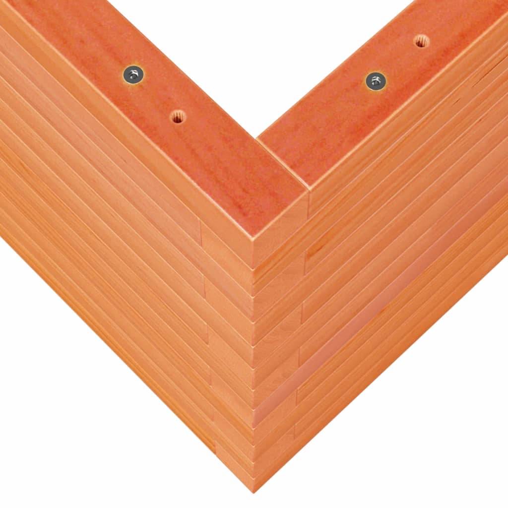Jardinière bois de pin massif cire marron 110 x 40 x 45,5 cm - PANGIVO - Image 8