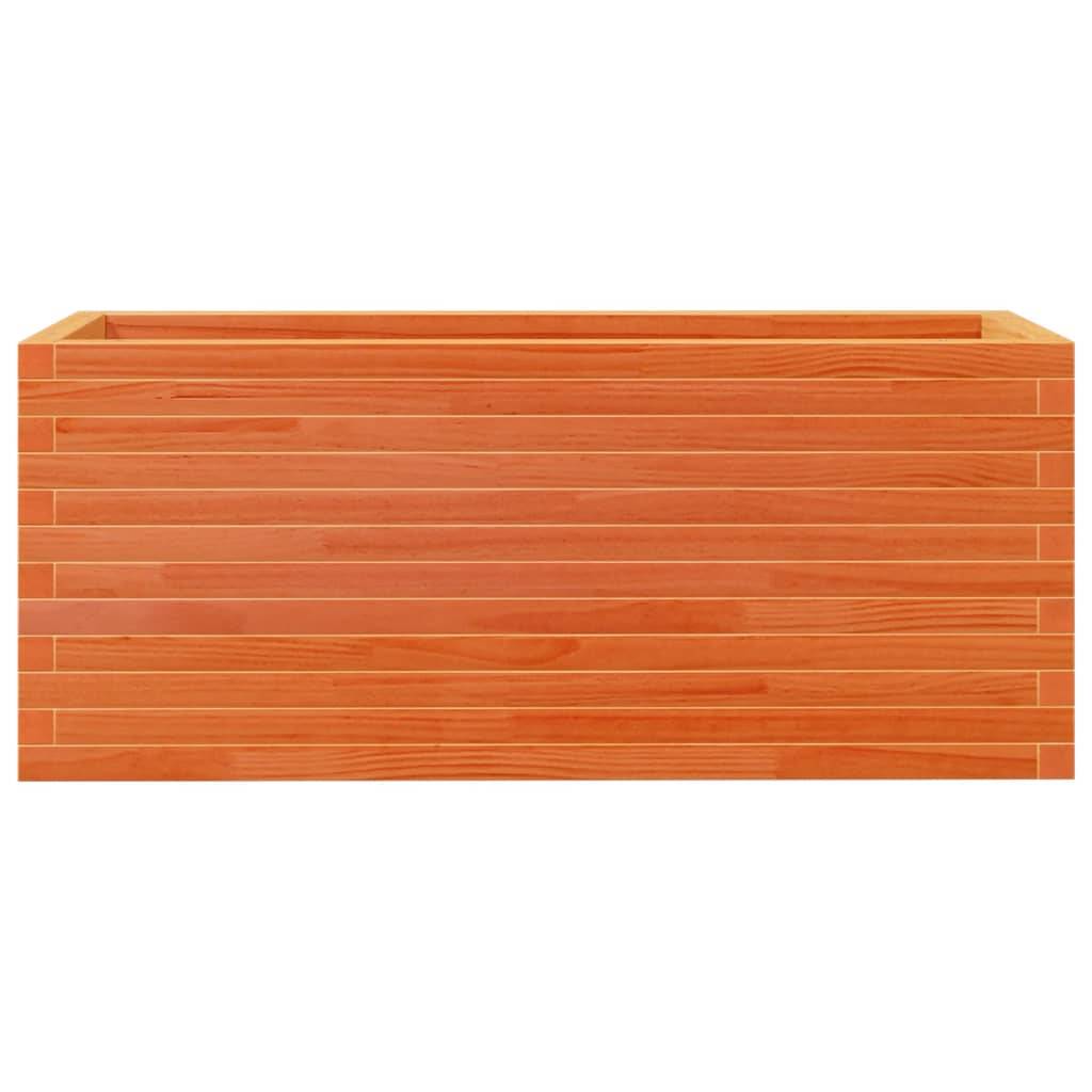 Jardinière bois de pin massif cire marron 110 x 40 x 45,5 cm - PANGIVO - Image 5