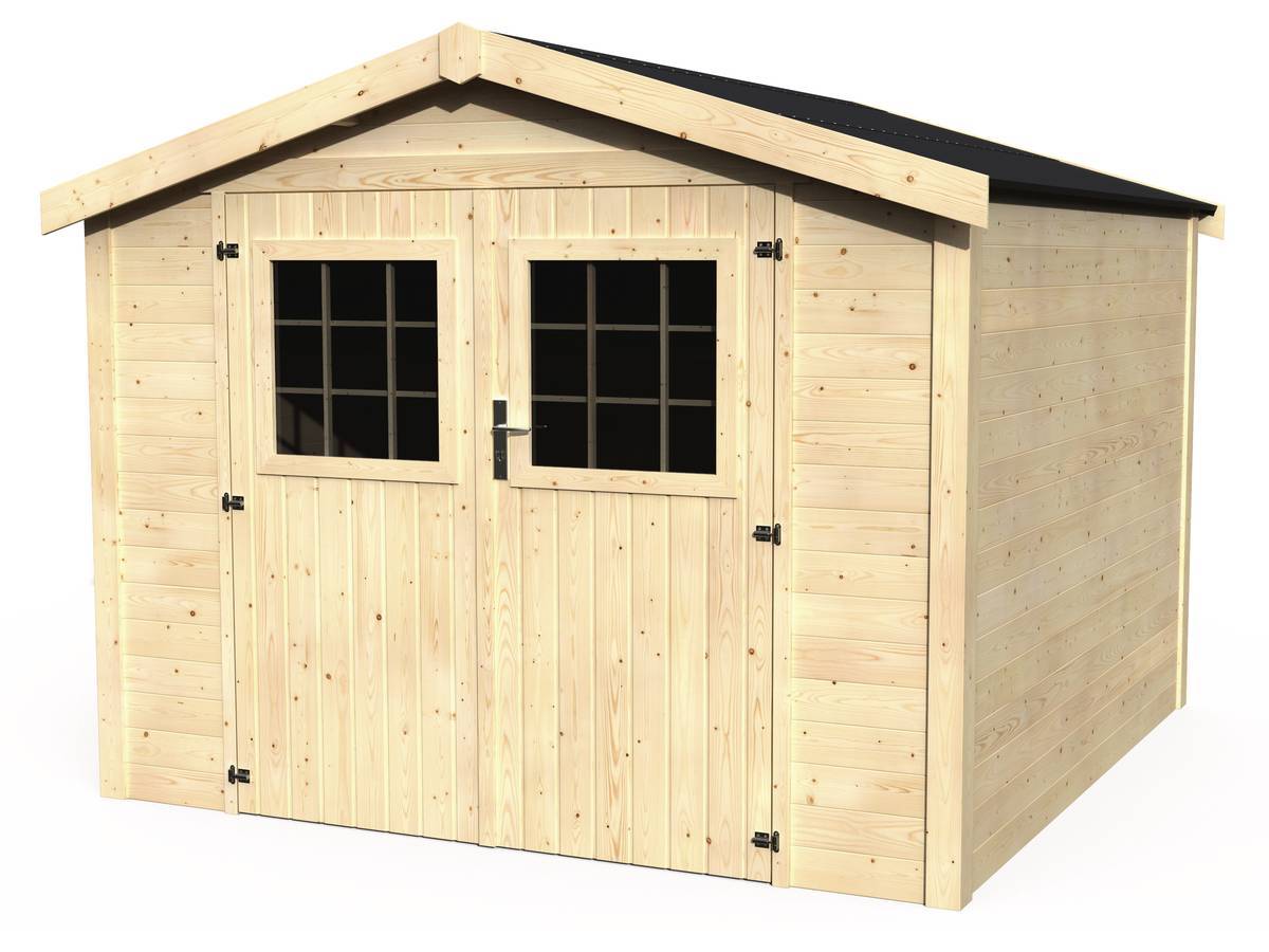 Decor et Jardin - Abri Jardin Bois "turenne" - 7.43 M² - 2.70 X 2.75 X 2.23 M - 28 Mm -decor Et Jardin - Imagen 1
