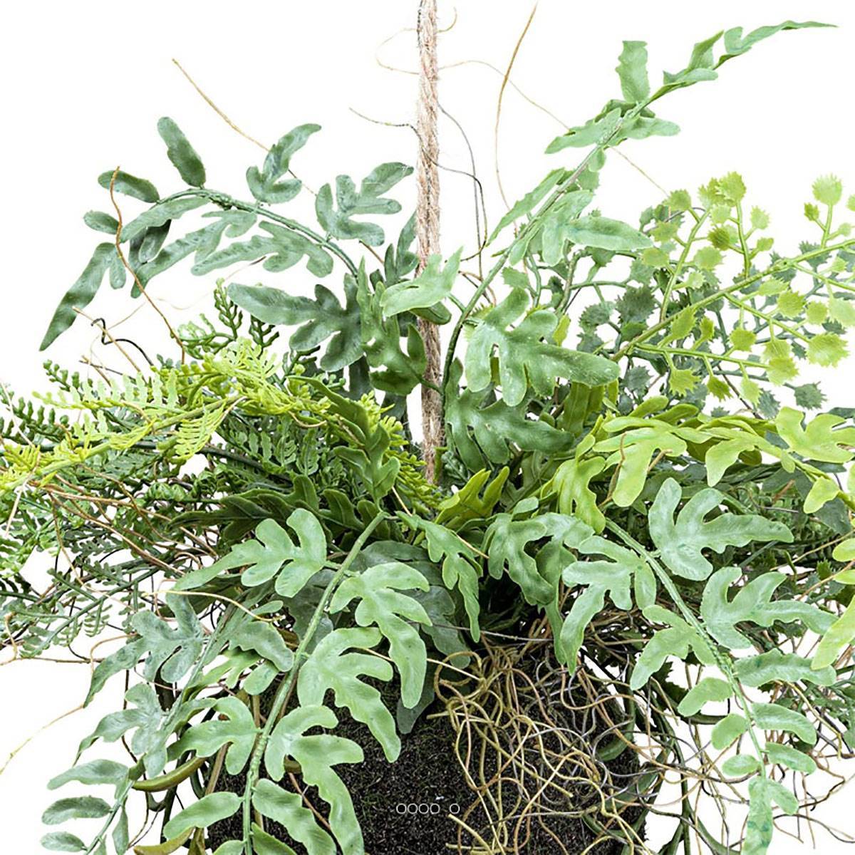 Artificielles - Kokedama plante artificielle fougère mixte D 25 cm - Imagen 3