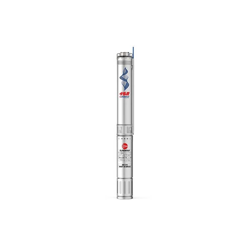 Pompe immergée 4" Pedrollo 4SR8m4FK 0,75 kW jusqu'à 12 m3/h - Moteur bain d'eau Franklin 4FK monophasé 220V