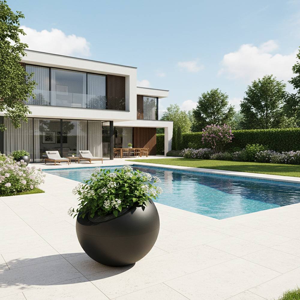 Pot de fleurs dolce vita 300l - plast'up rotomoulage - Image 4