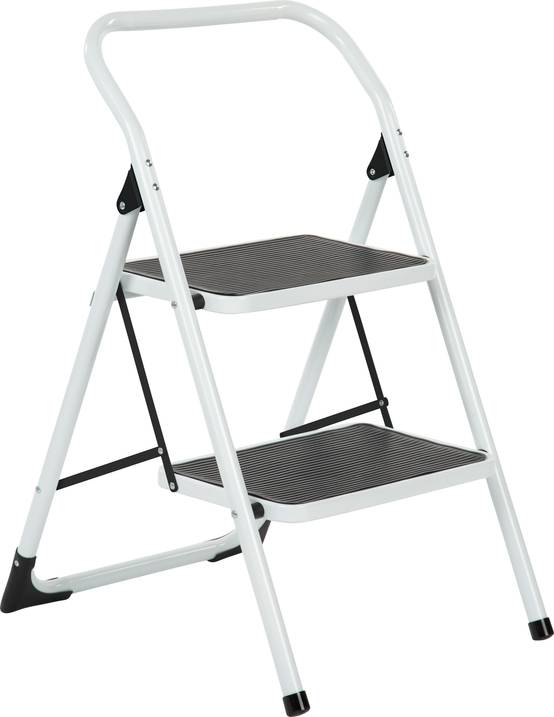Escabeau acier avec marches extra larges antidérapantes - ESCALO - Image 1