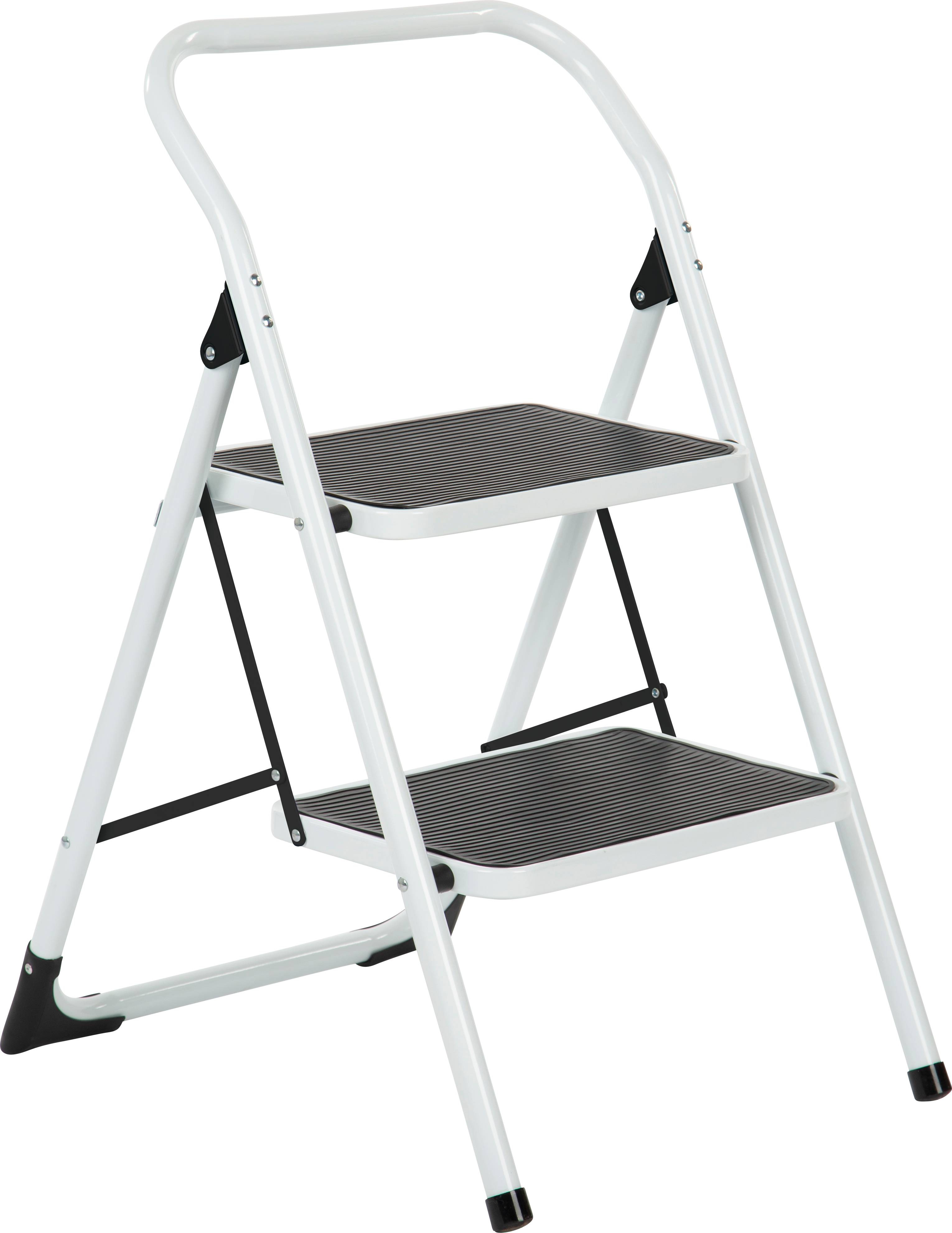 Escabeau acier avec marches extra larges antidérapantes - ESCALO - Image 1