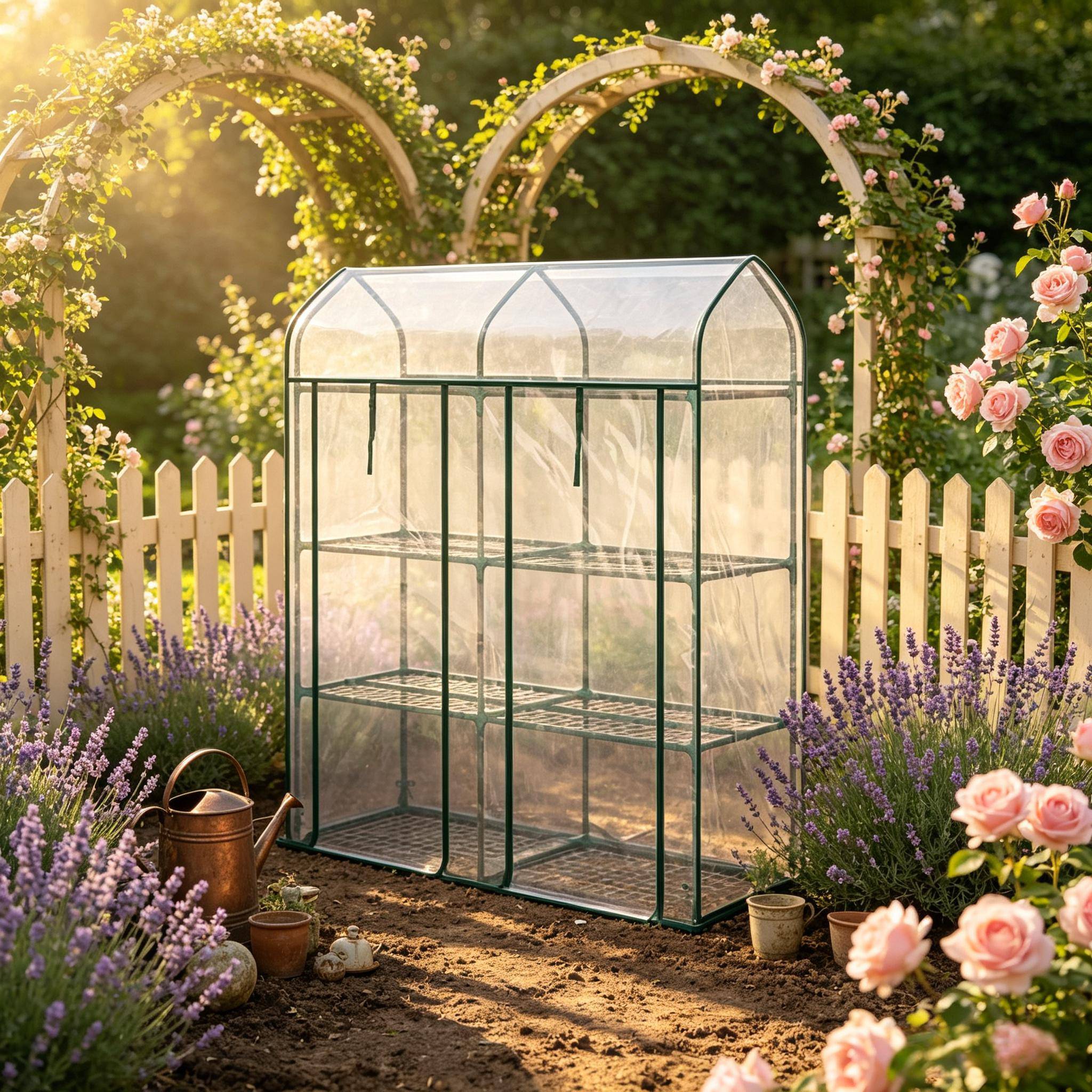 ComfortXL - Serre de balcon acier PVC transparent 143 x 46 x 165 cm 3 niveaux pour semis et plantes - ComfortXL Outdoor Living