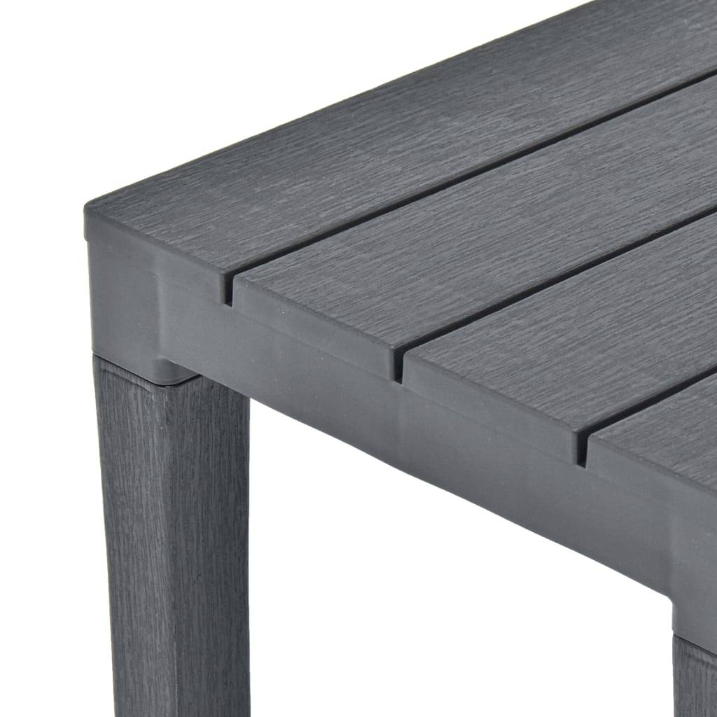 Maison Chic - Bancs de jardin 2 pcs | Banquette De Jardin | Banc Extérieur Anthracite Plastique Maison Chic - Image 5